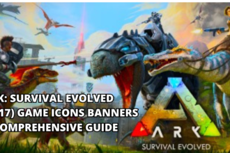 Ark: survival evolved (2017) game icons banners