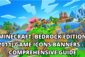 Minecraft: bedrock edition (2011) game icons banners